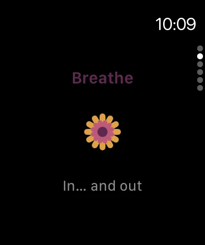 Apple Watch: breathing flower